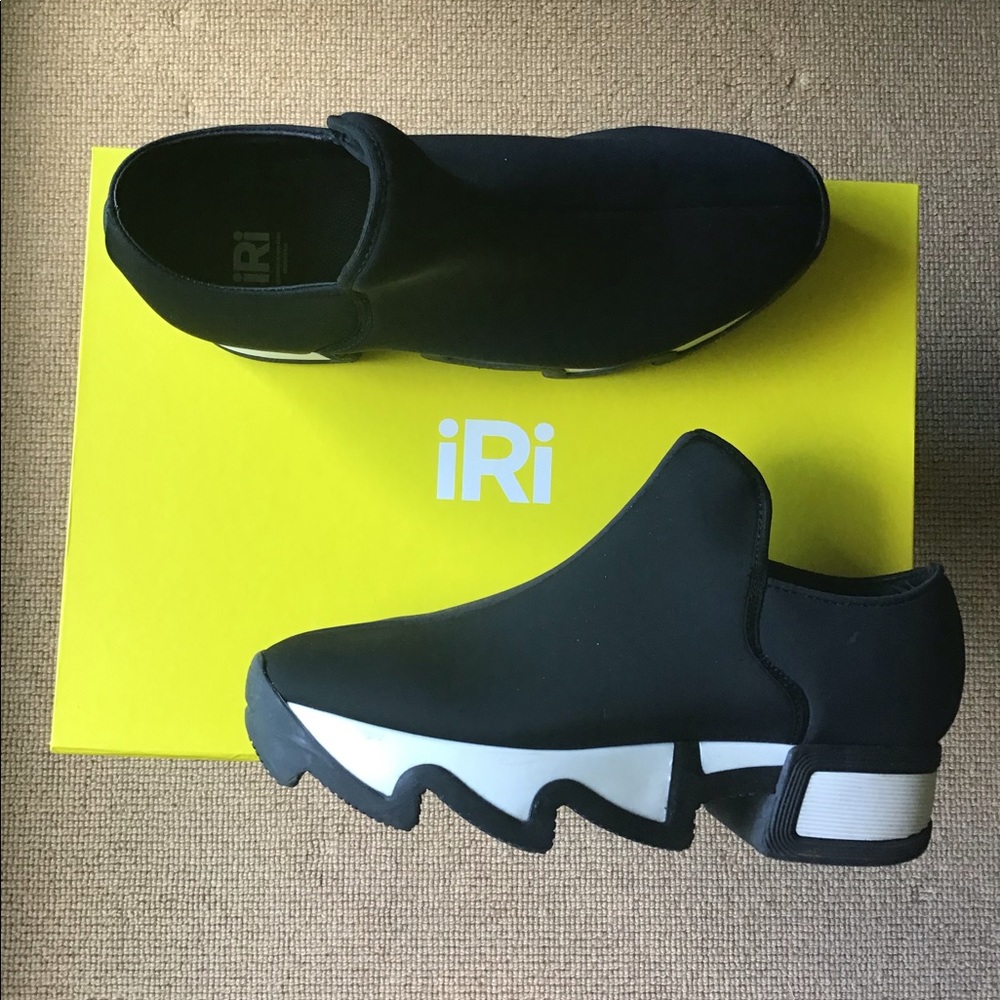 iRi Black Neoprene Sneakers